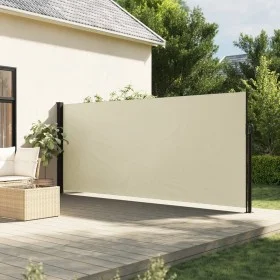 Cream retractable side awning 180x600 cm by , Umbrellas - Ref: Foro24-4004535, Price: 94,13 €, Discount: %