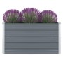 Jardinera elevada de acero galvanizado gris 100x100x45 cm de vidaXL, Maceteros y jardineras - Ref: Foro24-47022, Precio: 36,6...