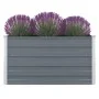 Jardinera elevada de acero galvanizado gris 100x100x45 cm de vidaXL, Maceteros y jardineras - Ref: Foro24-47022, Precio: 35,6...