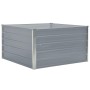 Jardinera elevada de acero galvanizado gris 100x100x45 cm de vidaXL, Maceteros y jardineras - Ref: Foro24-47022, Precio: 36,6...