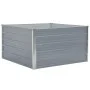 Jardinera elevada de acero galvanizado gris 100x100x45 cm de vidaXL, Maceteros y jardineras - Ref: Foro24-47022, Precio: 35,6...