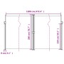 Toldo lateral retráctil azul 200x600 cm de , Sombrillas - Ref: Foro24-4004851, Precio: 173,39 €, Descuento: %