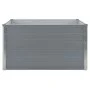 Jardinera elevada de acero galvanizado gris 100x100x45 cm de vidaXL, Maceteros y jardineras - Ref: Foro24-47022, Precio: 35,6...