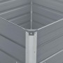 Jardinera elevada de acero galvanizado gris 100x100x45 cm de vidaXL, Maceteros y jardineras - Ref: Foro24-47022, Precio: 36,6...