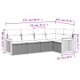 Set de muebles de jardín 5 pzas y cojines ratán sintético negro de , Conjuntos de jardín - Ref: Foro24-3260025, Precio: 337,2...