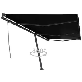 Toldo de pie retráctil manual gris antracita 600x300 cm de , Toldos - Ref: Foro24-3069799, Precio: 608,06 €, Descuento: %
