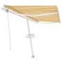 Toldo automático LED sensor de viento amarillo blanco 400x300cm de , Toldos - Ref: Foro24-3069553, Precio: 735,96 €, Descuent...