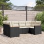 Set de sofás de jardín 6 piezas y cojines ratán sintético negro de , Conjuntos de jardín - Ref: Foro24-3258661, Precio: 395,4...