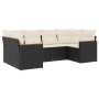 Set de sofás de jardín 6 piezas y cojines ratán sintético negro de , Conjuntos de jardín - Ref: Foro24-3258661, Precio: 395,4...