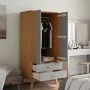 Armario OLDEN madera maciza pino gris y marrón 76,5x53x172 cm de , Armarios roperos - Ref: Foro24-358595, Precio: 245,25 €, D...