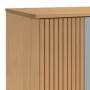 Armario OLDEN madera maciza pino gris y marrón 76,5x53x172 cm de , Armarios roperos - Ref: Foro24-358595, Precio: 245,25 €, D...