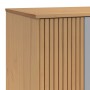 Armario OLDEN madera maciza pino gris y marrón 76,5x53x172 cm de , Armarios roperos - Ref: Foro24-358595, Precio: 249,44 €, D...