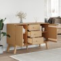 Aparador OLDEN madera maciza de pino marrón 114x43x73,5 cm de , Aparadores - Ref: Foro24-358597, Precio: 183,30 €, Descuento: %