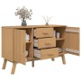 Aparador OLDEN madera maciza de pino marrón 114x43x73,5 cm de , Aparadores - Ref: Foro24-358597, Precio: 183,30 €, Descuento: %
