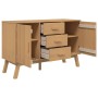 Aparador OLDEN madera maciza de pino marrón 114x43x73,5 cm de , Aparadores - Ref: Foro24-358597, Precio: 183,30 €, Descuento: %