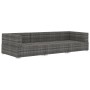 Set de sofás de jardín con cojines 3 pzas ratán sintético gris de vidaXL, Conjuntos de jardín - Ref: Foro24-47266, Precio: 31...