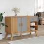 Aparador OLDEN madera maciza pino gris y marrón 114x43x73,5 cm de , Aparadores - Ref: Foro24-358607, Precio: 160,58 €, Descue...