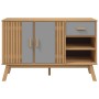 Aparador OLDEN madera maciza pino gris y marrón 114x43x73,5 cm de , Aparadores - Ref: Foro24-358607, Precio: 160,58 €, Descue...