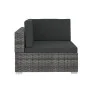 Set de sofás de jardín con cojines 3 pzas ratán sintético gris de vidaXL, Conjuntos de jardín - Ref: Foro24-47266, Precio: 30...