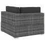 Set de sofás de jardín con cojines 3 pzas ratán sintético gris de vidaXL, Conjuntos de jardín - Ref: Foro24-47266, Precio: 30...