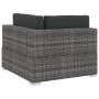 Set de sofás de jardín con cojines 3 pzas ratán sintético gris de vidaXL, Conjuntos de jardín - Ref: Foro24-47266, Precio: 31...