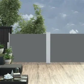 Toldo lateral retráctil gris antracita 120x1000 cm de , Sombrillas - Ref: Foro24-48480, Precio: 91,33 €, Descuento: %