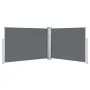 Toldo lateral retráctil gris antracita 120x1000 cm de , Sombrillas - Ref: Foro24-48480, Precio: 91,33 €, Descuento: %