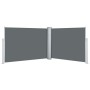 Toldo lateral retráctil gris antracita 120x1000 cm de , Sombrillas - Ref: Foro24-48480, Precio: 94,94 €, Descuento: %
