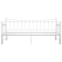 Estructura de sofá cama extraíble de metal blanco 90x200 cm de vidaXL, Camas y somieres - Ref: Foro24-324759, Precio: 163,48 ...
