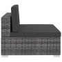 Set de sofás de jardín con cojines 3 pzas ratán sintético gris de vidaXL, Conjuntos de jardín - Ref: Foro24-47266, Precio: 31...