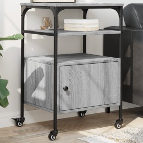 Soporte de impresora 3 niveles gris Sonoma 50x40x76 cm de , Soportes para impresoras - Ref: Foro24-842294, Precio: 67,81 €, D...