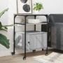 Soporte de impresora 3 niveles gris Sonoma 50x40x76 cm de , Soportes para impresoras - Ref: Foro24-842294, Precio: 67,81 €, D...