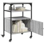 Soporte de impresora 3 niveles gris Sonoma 50x40x76 cm de , Soportes para impresoras - Ref: Foro24-842294, Precio: 67,81 €, D...
