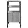 Soporte de impresora 3 niveles gris Sonoma 50x40x76 cm de , Soportes para impresoras - Ref: Foro24-842294, Precio: 66,90 €, D...