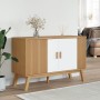 Aparador OLDEN madera maciza pino blanco y marrón 114x43x73,5cm de , Aparadores - Ref: Foro24-358611, Precio: 154,84 €, Descu...