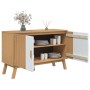 Aparador OLDEN madera maciza pino blanco y marrón 114x43x73,5cm de , Aparadores - Ref: Foro24-358611, Precio: 154,84 €, Descu...