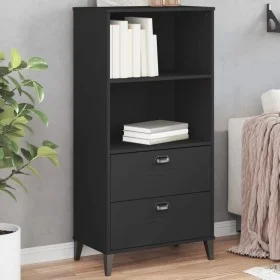 Librería VIKEN madera de ingeniería negro 60x35x123 cm de , Librerías y estanterías - Ref: Foro24-374948, Precio: 130,85 €, D...