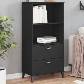 Librería VIKEN madera de ingeniería negro 60x35x123 cm de , Librerías y estanterías - Ref: Foro24-374948, Precio: 132,94 €, D...