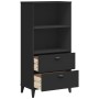 Librería VIKEN madera de ingeniería negro 60x35x123 cm de , Librerías y estanterías - Ref: Foro24-374948, Precio: 132,94 €, D...