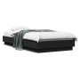Estructura de cama madera de ingeniería negra 90x190 cm de , Camas y somieres - Ref: Foro24-839631, Precio: 87,93 €, Descuent...