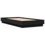 Estructura de cama madera de ingeniería negra 90x190 cm de , Camas y somieres - Ref: Foro24-839631, Precio: 87,93 €, Descuent...