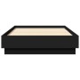 Estructura de cama madera de ingeniería negra 90x190 cm de , Camas y somieres - Ref: Foro24-839631, Precio: 87,93 €, Descuent...