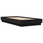 Estructura de cama madera de ingeniería negra 90x190 cm de , Camas y somieres - Ref: Foro24-839631, Precio: 87,93 €, Descuent...