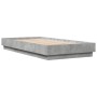 Estructura de cama madera de ingeniería gris hormigón 90x190 cm de , Camas y somieres - Ref: Foro24-839633, Precio: 85,10 €, ...