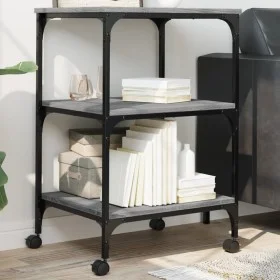 Soporte de impresora 3 niveles gris Sonoma 50x41x75 cm de , Soportes para impresoras - Ref: Foro24-842289, Precio: 46,46 €, D...
