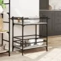 Sonoma gray engineered wood kitchen cart 82x40x78.5 cm by , Kitchen and dining carts - Ref: Foro24-842364, Price: 50,83 €, Di...