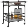 Sonoma gray engineered wood kitchen cart 82x40x78.5 cm by , Kitchen and dining carts - Ref: Foro24-842364, Price: 50,83 €, Di...