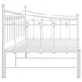 Estructura de sofá cama extraíble de metal blanco 90x200 cm de vidaXL, Camas y somieres - Ref: Foro24-324759, Precio: 163,48 ...