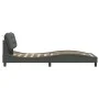 Estructura de cama con cabecero de tela gris oscuro 80x200 cm de , Camas y somieres - Ref: Foro24-3207731, Precio: 147,44 €, ...