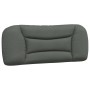 Estructura de cama con cabecero de tela gris oscuro 100x200 cm de , Camas y somieres - Ref: Foro24-3207752, Precio: 140,83 €,...